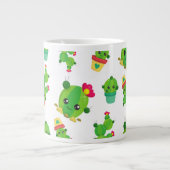 Schattig Cactus, Cactus Pattern, Succulent, Jouw n Grote Koffiekop (Voorkant)