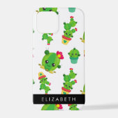 Schattig Cactus, Cactus Pattern, Succulent, Jouw n iPhone Hoesje (Achterkant)