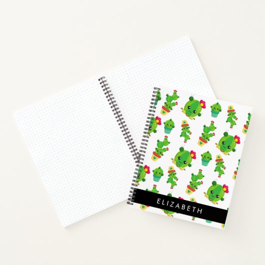 Schattig Cactus, Cactus Pattern, Succulent, Jouw n Notitieboek (Binnen)