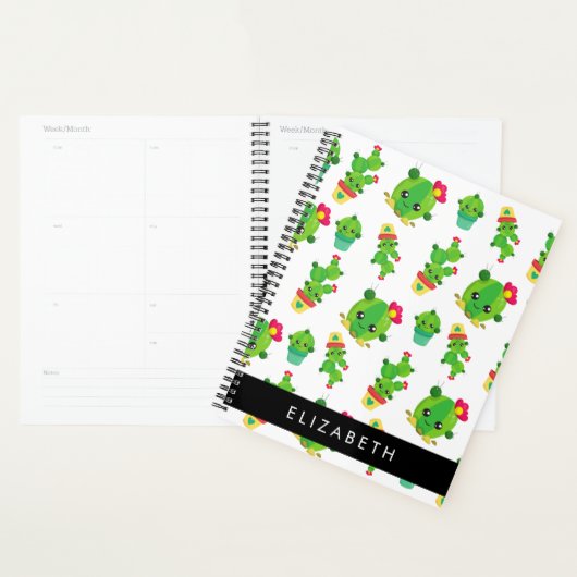 Schattig Cactus, Cactus Pattern, Succulent, Jouw n Planner (Display)