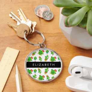 Schattig Cactus, Cactus Pattern, Succulent, Jouw n Sleutelhanger
