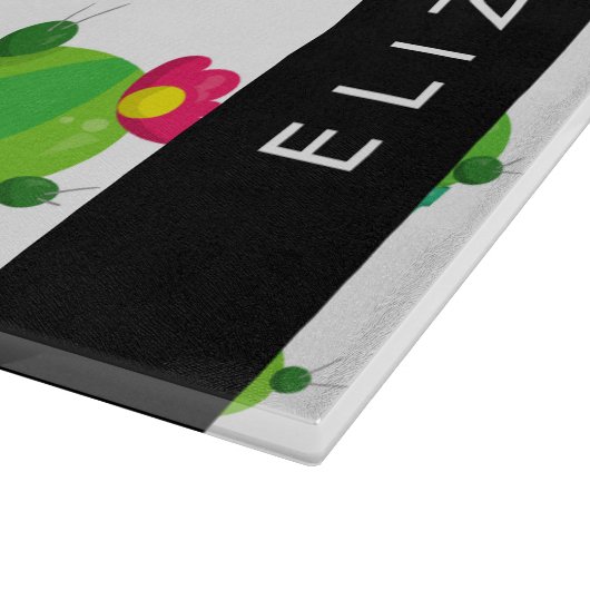 Schattig Cactus, Cactus Pattern, Succulent, Jouw n Snijplank (Hoek)