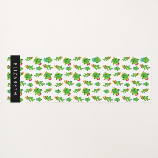 Schattig Cactus, Cactus Pattern, Succulent, Jouw n Yogamat (Achterkant (horizontaal))