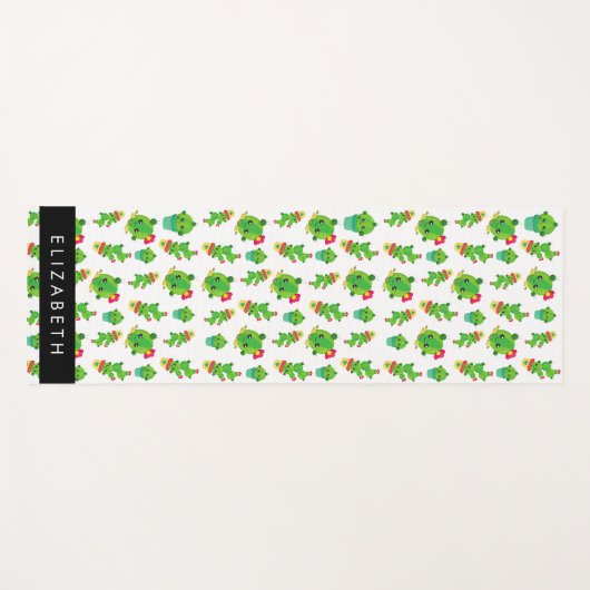 Schattig Cactus, Cactus Pattern, Succulent, Jouw n Yogamat (Voorkant (horizontaal))