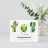 schattig cactus huis verplaatsen Briefkaart (Staand voorkant)