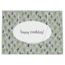 Schattig cactus patroon monogram