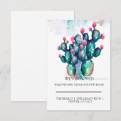 schattig Cactus thuis (Voorkant / Achterkant)