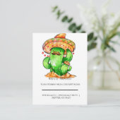 schattig Cactus thuis Briefkaart (Staand voorkant)