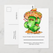 schattig Cactus thuis Briefkaart (Voorkant / Achterkant)