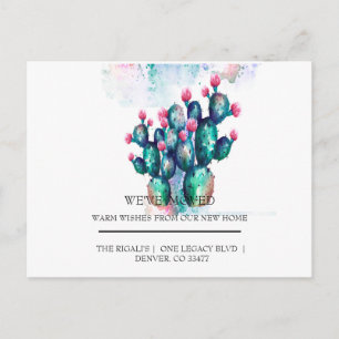 schattig Cactus thuis Briefkaart