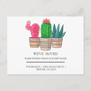 schattig Cactus thuis Briefkaart
