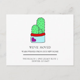 schattig Cactus thuis Briefkaart