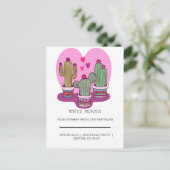 schattig Cactus thuis Briefkaart (Staand voorkant)