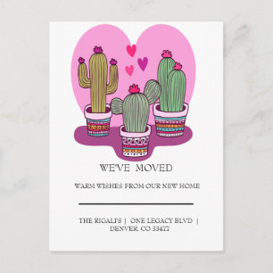 schattig Cactus thuis Briefkaart