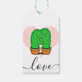 schattig Cactus thuis Cadeaulabel (Voorkant)