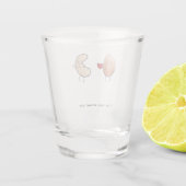 Schattig cadeau, gek op jou, grappig, noten shot glas (Achterkant)