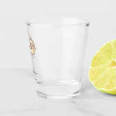 Schattig cadeau, gek op jou, grappig, noten shot glas (Rechts)