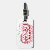 Schattig cadeau voor docenten bagagelabel (Voorkant verticaal)