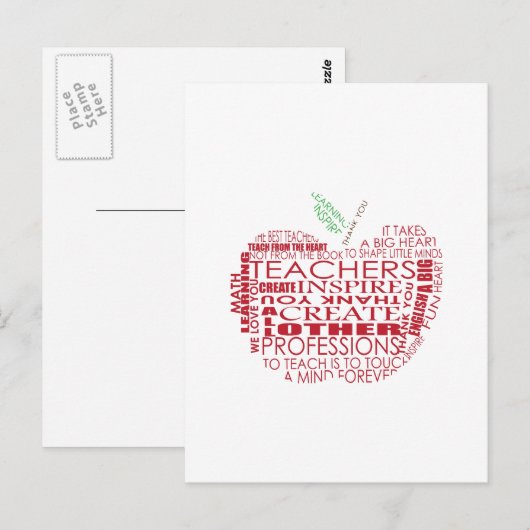 Schattig cadeau voor docenten briefkaart (Voorkant / Achterkant)