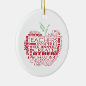 Schattig cadeau voor docenten keramisch ornament (Rechts)