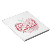 Schattig cadeau voor docenten notitieblok (Schuin)
