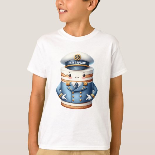 Schattig Cake Captain - Sweet Zeeen Adventure T-shirt (Voorkant)