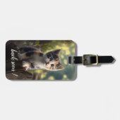 Schattig Calico Kitten Bagagelabel (Voorkant horizontaal)