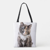 Schattig Calico Kitten Tote Bag (Achterkant)
