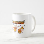 Schattig Candy Corn Halloween Feest Koffiemok (Voorkant rechts)