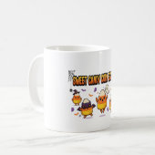 Schattig Candy Corn Halloween Feest Koffiemok (Voorkant links)