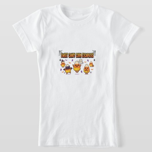  Schattig Candy Corn Halloween-feest T-shirt (Laagn)