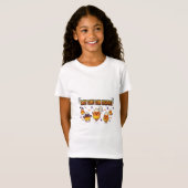  Schattig Candy Corn Halloween-feest T-shirt (Voorkant volledig)