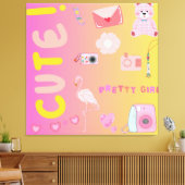 schattig canvas afdruk (Insitu (Woonkamer))