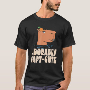 Schattig Capy Leuk Dier Capybaras Knaagdier Capyba T-shirt