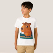 Schattig capybara t-shirt (Voorkant volledig)