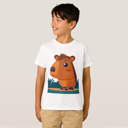Schattig capybara t-shirt (Voorkant volledig)