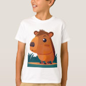 Schattig capybara t-shirt (Voorkant)