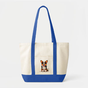 Schattig Cardigan Welsh Corgi Puppy Karakter Carto Tote Bag