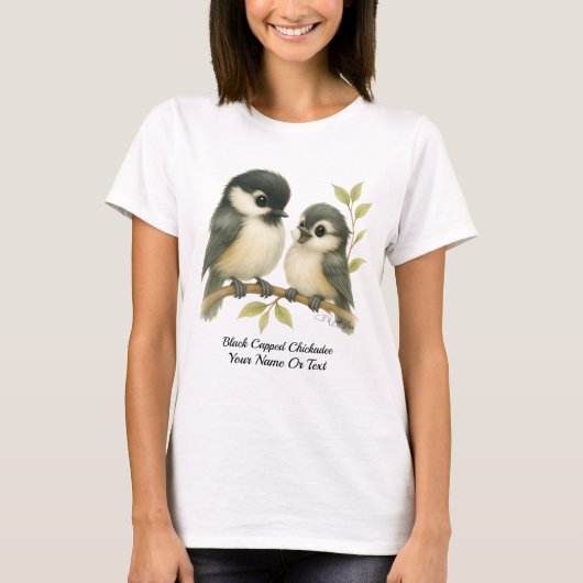 Schattig Carolina Chickadee T-shirt (Voorkant)