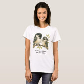 Schattig Carolina Chickadee T-shirt (Voorkant volledig)