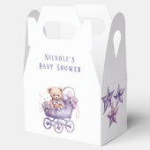 Schattig Carriage Teddy Bear Meisje Baby shower Bedankdoosjes (Geopend)