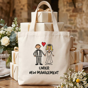 Schattig Cartoon Huwelijkskoppel - Onder Nieuwe Le Tote Bag