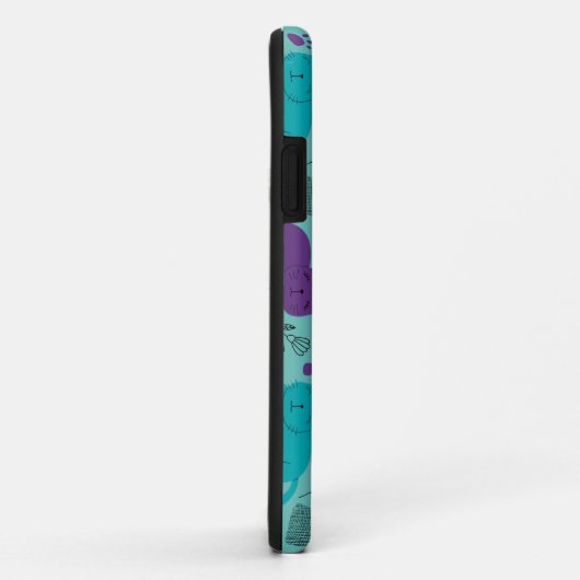 Schattig cartoon kattenpatroon Case-Mate iPhone case (Achterkant/rechts)