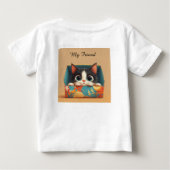 Schattig Cartoon Kitten Met Grote Ogen (Achterkant)