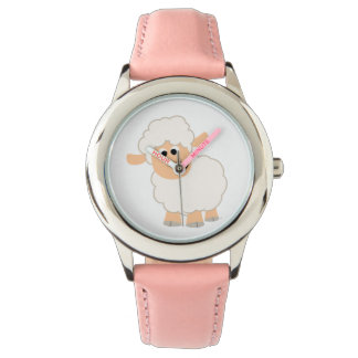 Schattig Cartoon Schapenhorloge Horloge