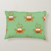 Schattig cartoonmonster accent kussen (Achterkant)