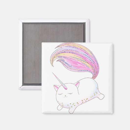 Schattig Caticorn Magneet (Voorkant / Achterkant)