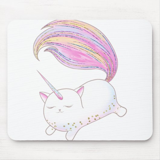 Schattig Caticorn Muismat (Voorkant)