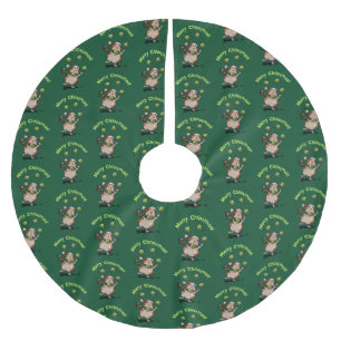 Schattig Cavia Kerstfeest! Jongleerpatroon Kerstboom Rok
