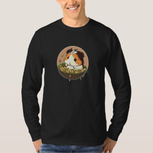 Schattig caviaatje verslindt tofu-salade t-shirt